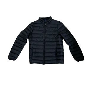 Old Navy Lightweight Packable Puffer Jacket Size S - Navy with Green Inside